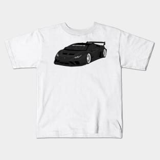 HURACAN BLACK Kids T-Shirt